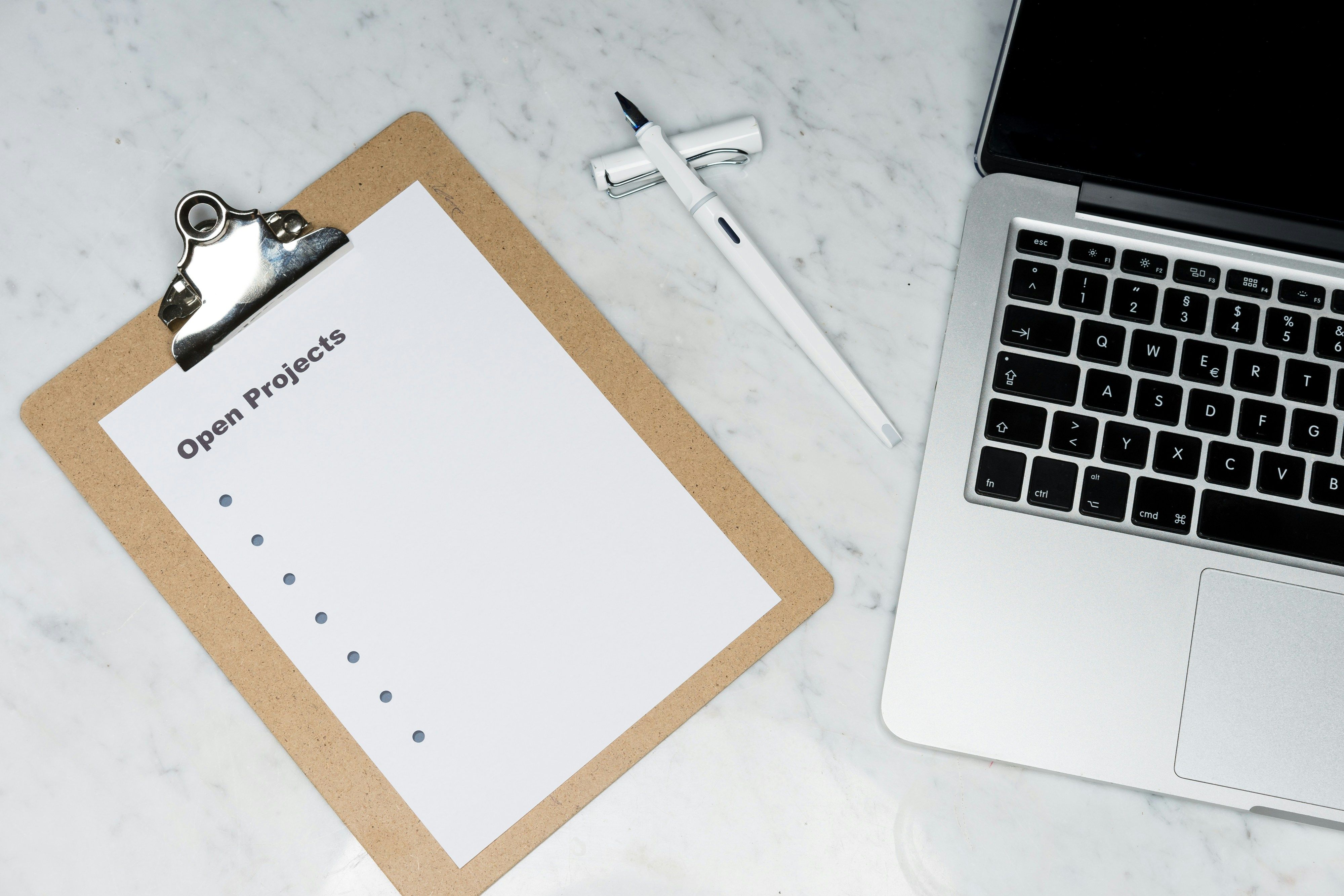 Checklist on a clipboard